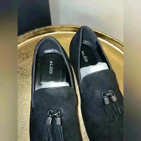 ALDO Boomer Pillow Walk Suede Tassel Loafer in Black - Picture 7 of 11